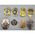 Custom High Quality Soft Enamel Metal Gold Silver Police Badge